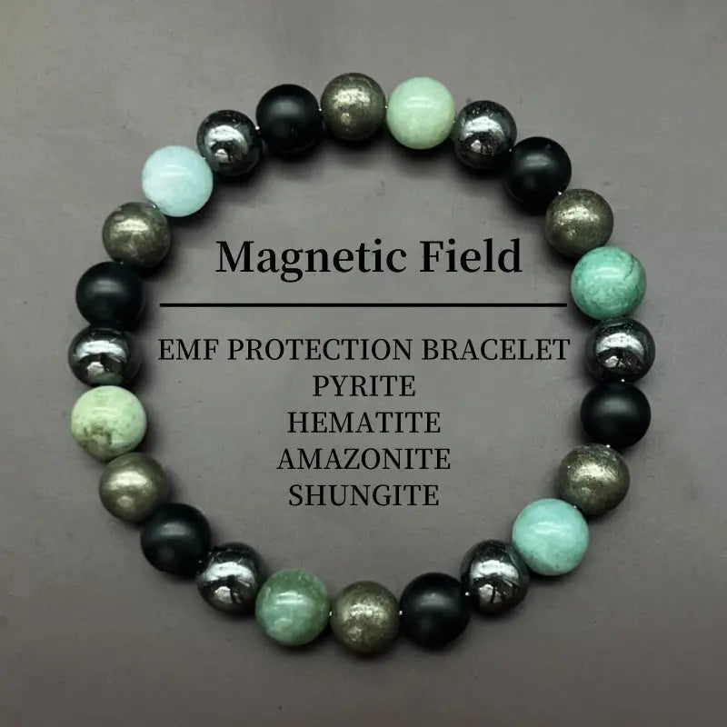 Multi-element Cuprite Red Tigers Eye Black Tourmaline Bracelet Ashley and Clovers