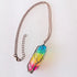 Hot Selling Stone Crystal Pillar Tree Of Life Pendant Ins Fashion Necklace Ashley and Clovers