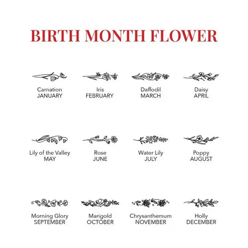 Birth Month Flowers Ring, Family Floral Ring, Gift for Mom,Mother Ring Jewelry and Clovers