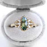 Versatile Minimalist Chanel-inspired Ring With Zircon Inlay Ashley and Clovers