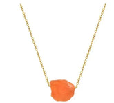 Hot Selling Stone Crystal Pillar Tree Of Life Pendant Ins Fashion Necklace Ashley and Clovers