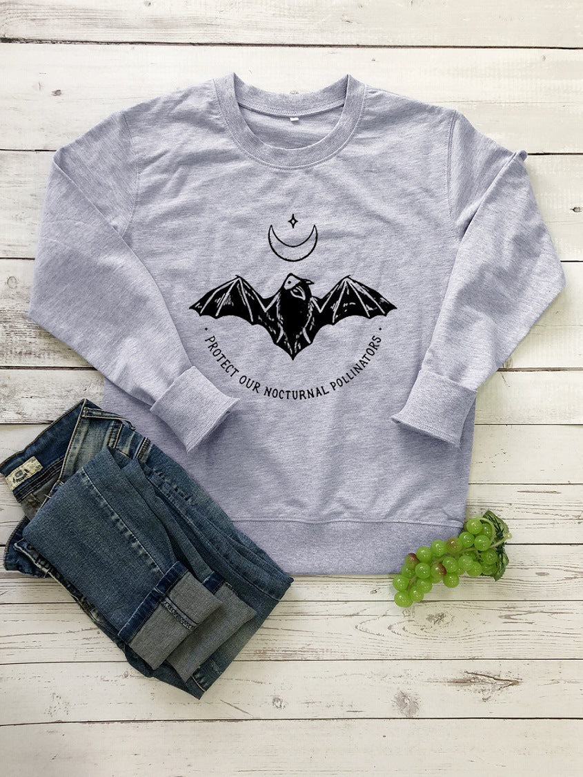 PROTECT OUR NIGHTLY PENDER Sweatshirt Funny Moon Star Graphic Hoodies 100% Cotton Protect Grunge Jumper Quote Art Outfits - Jewelry and Clovers