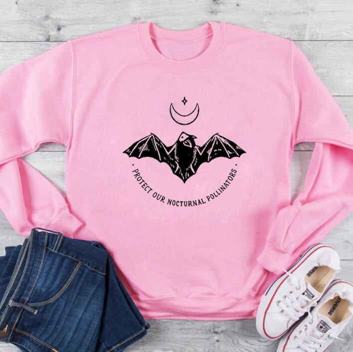 PROTECT OUR NIGHTLY PENDER Sweatshirt Funny Moon Star Graphic Hoodies 100% Cotton Protect Grunge Jumper Quote Art Outfits - Jewelry and Clovers